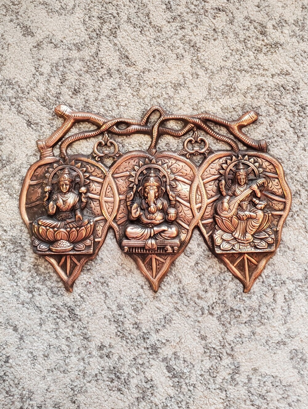 Lakshmi, Ganesha & Saraswati Aall Hanging Decor
